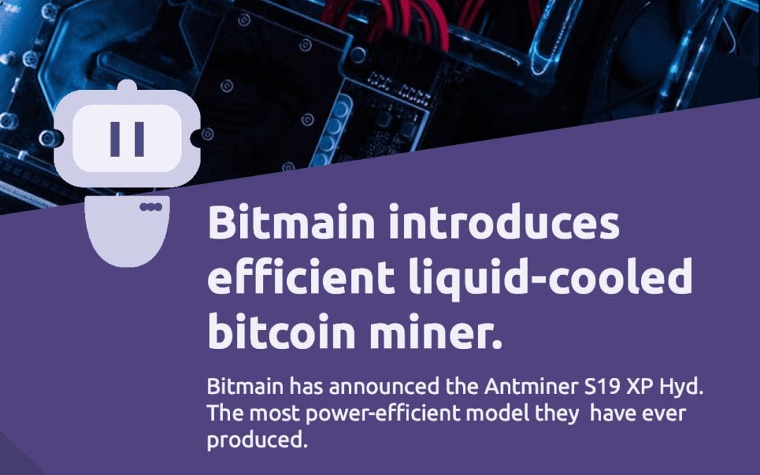 Bitmain introduces efficient liquid-cooled bitcoin miner